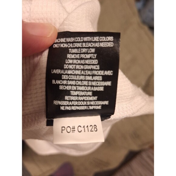 NWT Volcom Long Sleeve T-Shirt Men's Size S White Logo Crew Neck Cotton READ - Picture 6 of 9